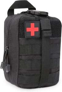 BITUOR Tactical First Aid Bag MOLLE Medical Kit Black