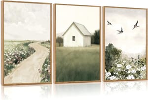 TOARTi Framed Wall Art - Rustic Country Prints - 12x16 in (3)