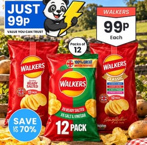 Walkers Classic Variety, Combo Or Legendary Ready Salted Multipacks