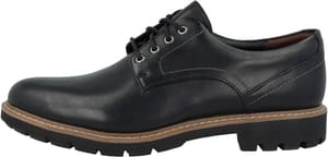 Clarks Batcombe Hall Derby Shoes Men's Black Leather UK 6.5