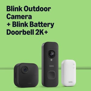 Blink Outdoor 4 Camera with Free Blink Battery Doorbell 2K+ (Newest Gen)