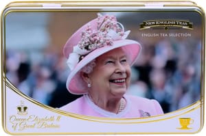 English Tea Queen Elizabeth II Tin with 72 Assorted Teabags