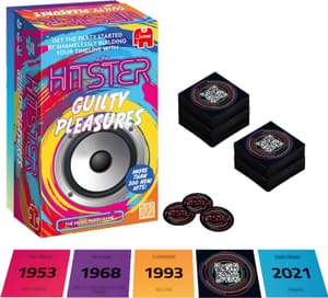 Hitster Guilty Pleasures: Music Party Board Game for Adults