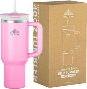 Mont-Clair Insulated Steel Tumbler with Straw and Lid