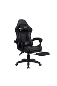 Foot Turbo Massage Leather Recliner PC Gaming Chair with Footrest