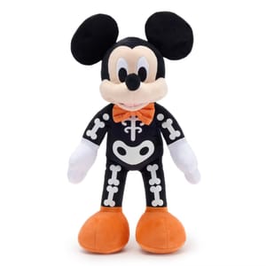 Mickey Mouse Skeleton Halloween Medium Soft Toy - 36cm