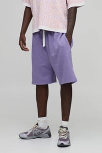 boohooMAN Essential Washed Oversized Drop Crotch Short
