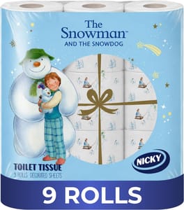 Nicky Snowman, 45 Rolls Toilet Tissue, 3-Ply