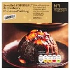 No.1 Jewelled Cointreau & Cranberry Christmas Pudding 227g