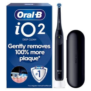 Oral-B iO2 Electric Toothbrush for Adults, Night Black with Case