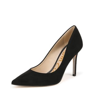 Sam Edelman Hazel Heeled Dress Pumps, Black Suede, UK 8