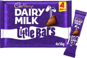 Cadbury Dairy Milk Chocolate Little Bars, 4 X 18 G - £0.95 S&S