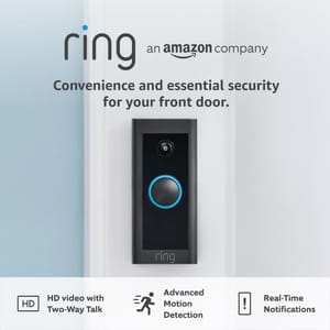 Ring Video Doorbell Wired - 1080p HD, Motion Detection, Hardwired