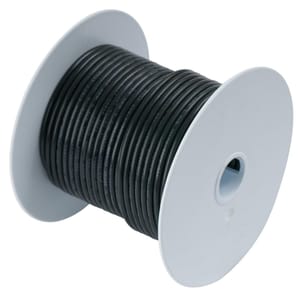 Ancor 12-Gauge Marine-Grade Tinned Copper Boat Wiring, Black, 400 Ft