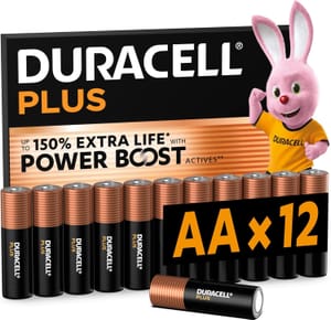 DURACELL plus AA Alkaline Batteries (12 Pack)