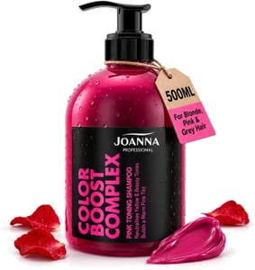 Joanna Pink Toning Shampoo for Blonde and Grey Hair 500ml
