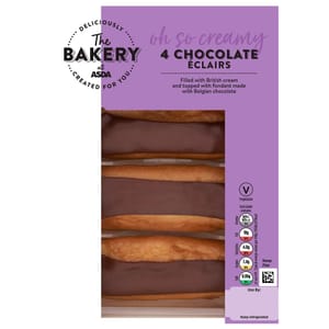 The BAKERY at ASDA 4 Chocolate Clairs