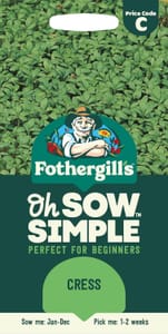 Mr Fothergill's Oh Sow Simple Cress Seeds Green