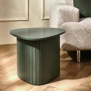 OHS Madison Ribbed Coffee Table, Woodland Green