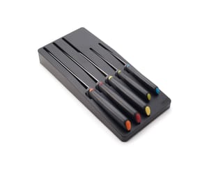 Joseph Joseph Elevate 5-Piece Colour-Coded Knife Set with Black Block