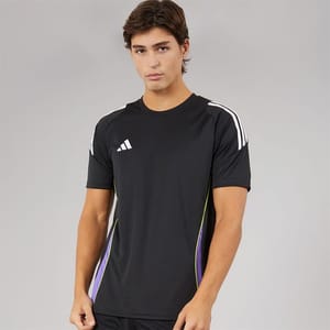 Adidas Mens Tiro 24 T-Shirt Black/Purple Rush