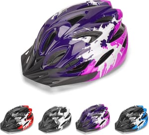 DmTown Kids Bike Helmet 50-58cm, Ages 3-14, Boys and Girls