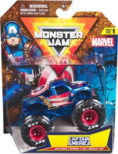 Monster Jam Original Monster Truck, Marvel Superhero Design, 1:64, Black