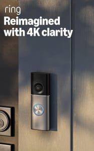 Ring Wired Video Doorbell Pro, Newest Gen, 4K, 10x Zoom