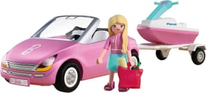 Playmobil Barbie Convertible Car with Trailer and Jet Ski
