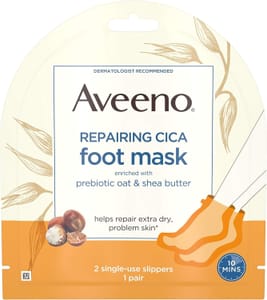 Aveeno CICA Foot Mask with Oat & Shea Butter 1-Pair-Slippers