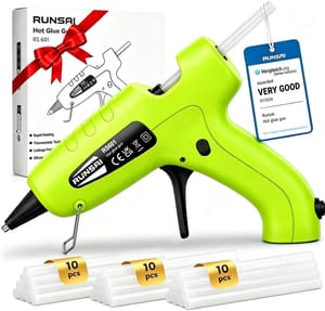 RUNSAI Hot Glue Gun Kit, 30W Mini with 30 Sticks