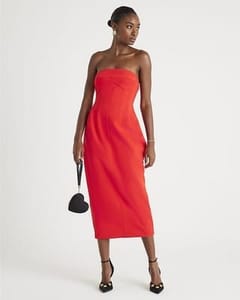River Island Womens Bandeau Midi Dress