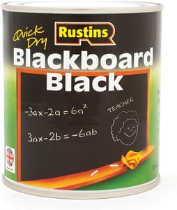 Rustins Blackboard Black Paint 250ml