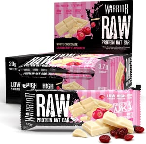 Warrior RAW Protein Bars 12 X 75g High Protein Oat Flapjack Snack