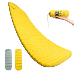 Qunature Ultralight 5.0 R-Value Sleeping Pad, 8cm Thick, Yellow, M
