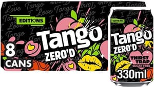 Tango Zero'd Thirst Trap Peach & Pineapple 330ml Can 8-Pack - £2.70 S&S Voucher