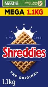 Nestle Shreddies Original Malted Wheats Breakfast Cereal 1.1kg (£2.60/£2.46 S&S)