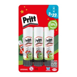 3 X 22g Pritt Glue Stick (£1.80/£1.61 S&S)