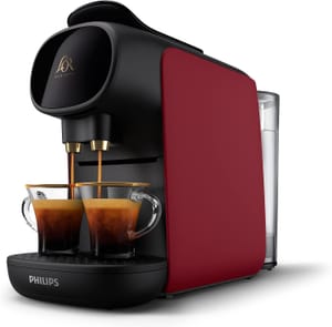 PHILIPS L'OR Barista Sublime Pod Coffee Machine, Dual Spout, Red