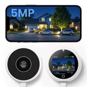 CAMSTRO 3K 5MP Window Cameras, Smart Display, 2.4/5GHz WiFi 6