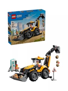 LEGO City 60480 Yellow Backhoe Loader Building Toy