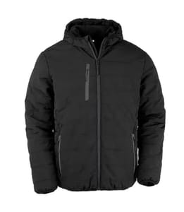 Mens Compass Padded Jacket Black Result Genuine Recycled