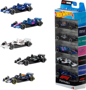 Hot Wheels 1:64 Scale 5-Pack Formula 1 Die-Cast Toy Cars - Save at checkout