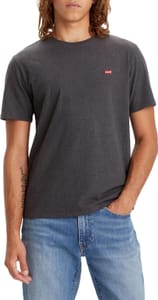 Levi's Men's Original Housemark Tee Chesthit Logo, Dark Charcoal (Size L)