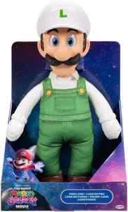 The Super Mario Galaxy Movie Fire Luigi Poseable Plush, 38cm