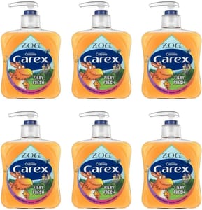 Carex Fiery Antibacterial Hand Wash, Pack of 6 X 250ml - £5.10 S&S Voucher