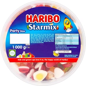 Haribo Starmix Party Tub 1kg (£4.56 S&S)