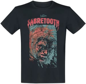 Sabretooth" T-Shirt Black by X-Men
