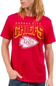 Junk Food Unisex Bold NFL Logo T-Shirt, Red, M UK