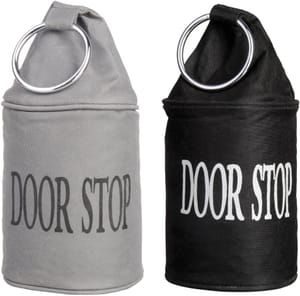 Esschert LH146 Door Stopper with Ring Black/Grey (Pack of 1)